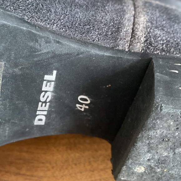 Diesel authentic leather short cowboy boots - Picture 4 of 5